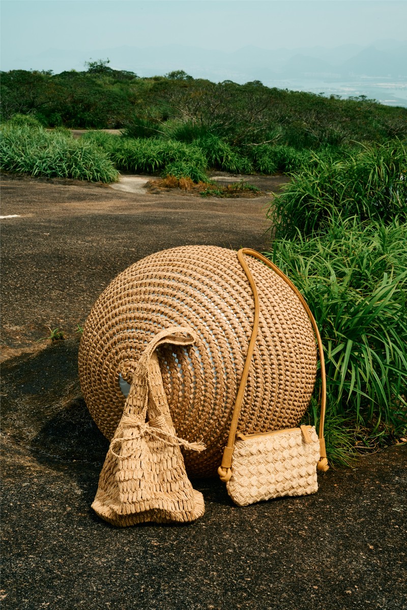 Pré Venda Bolsa Croche Palha Abacaxi