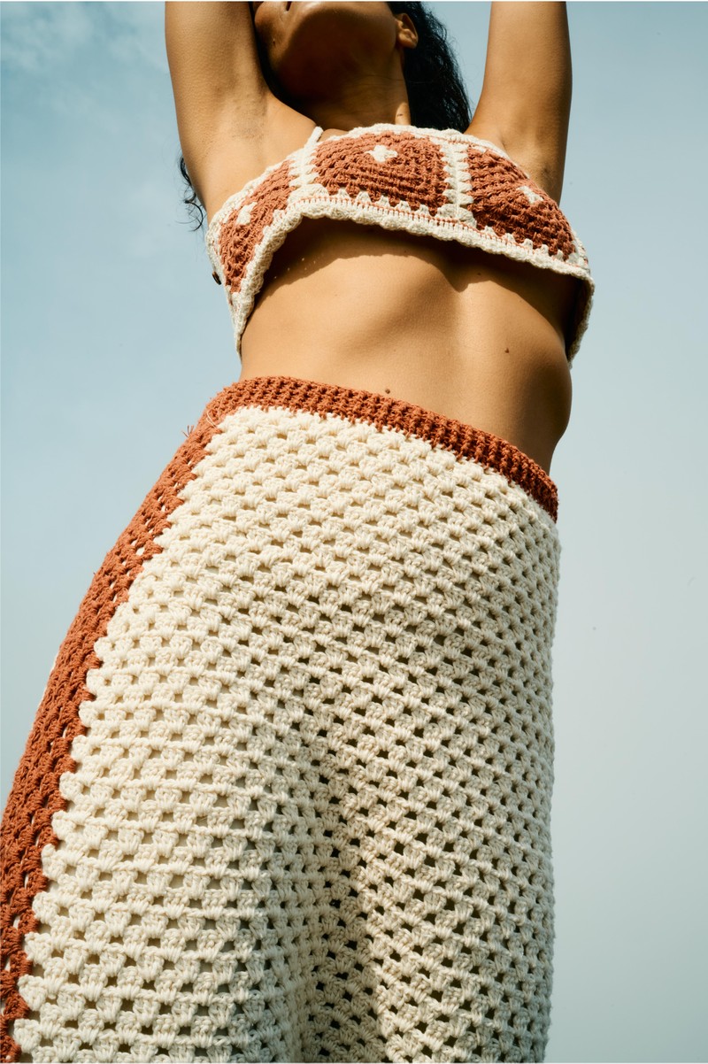 Top Azulejo Crochet