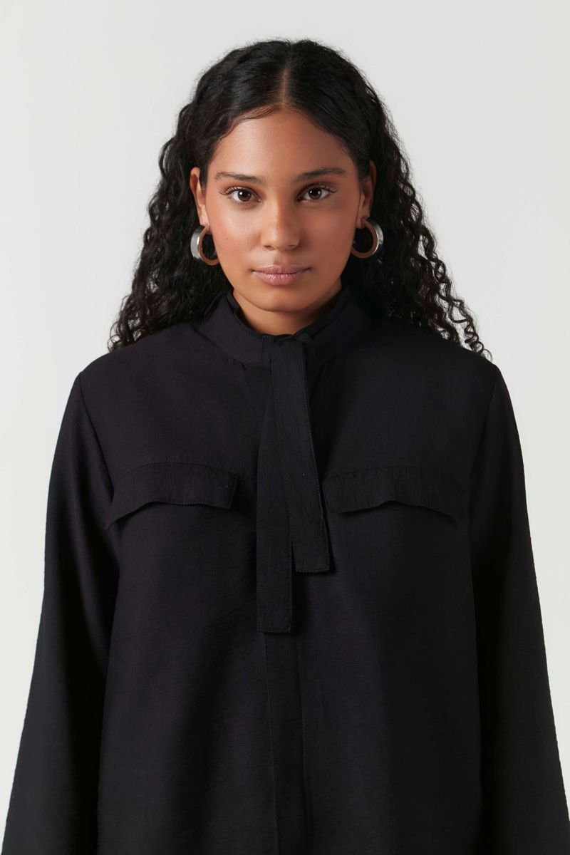 Foto do produto CAMISA CRINCKLED PRETO
