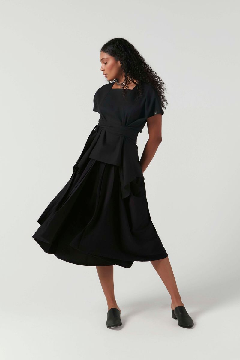 Foto do produto SAIA CRINCKLED PRETO