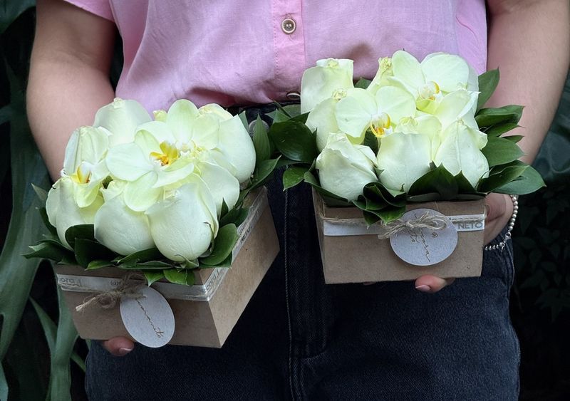 Pack Quadrado com Rosas Nacionais