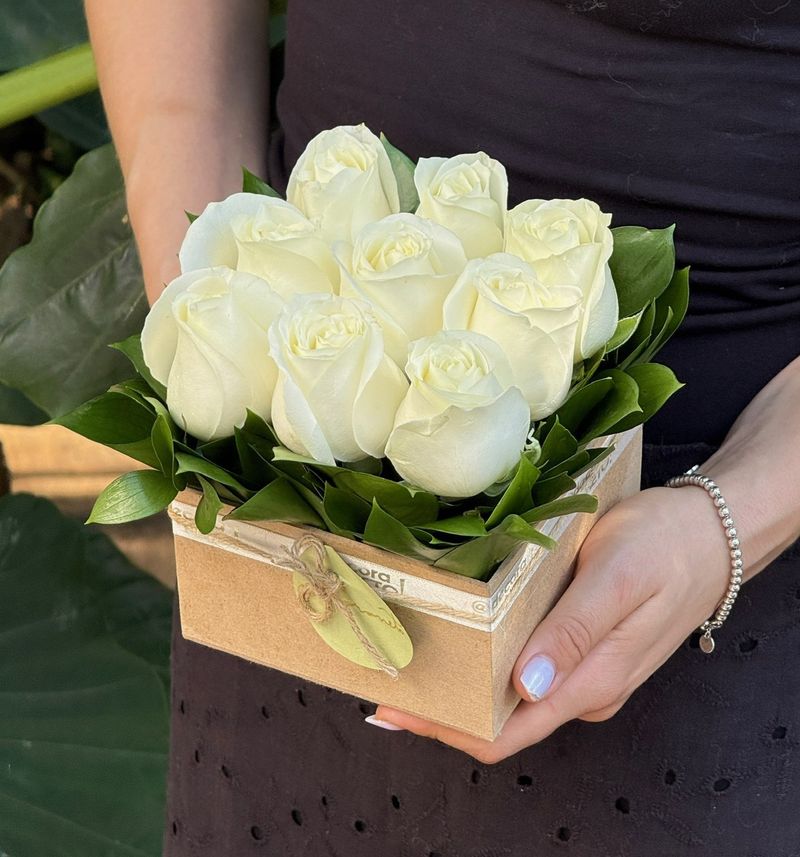 Pack Quadrado com Rosas Nacionais