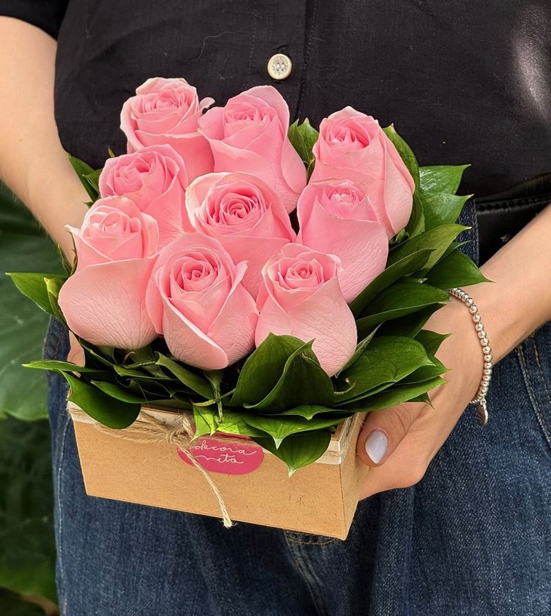 Pack Quadrado com Rosas Nacionais