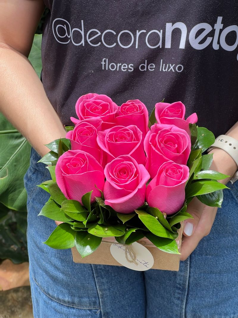Pack Quadrado com Rosas Nacionais