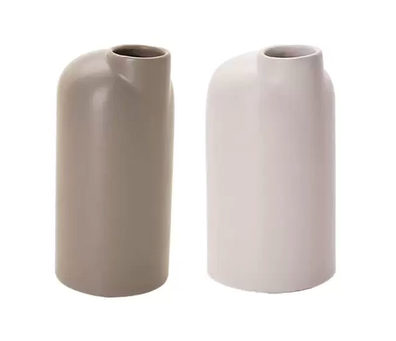 Vaso em cerâmica off-white