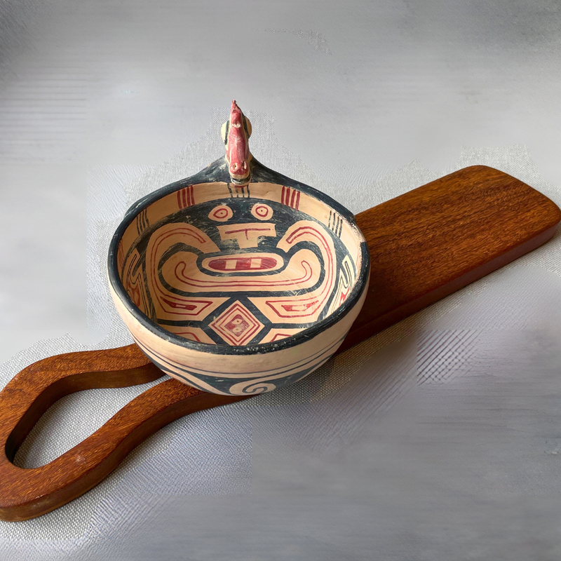 Tigela Urubu em cerâmica Marajoara