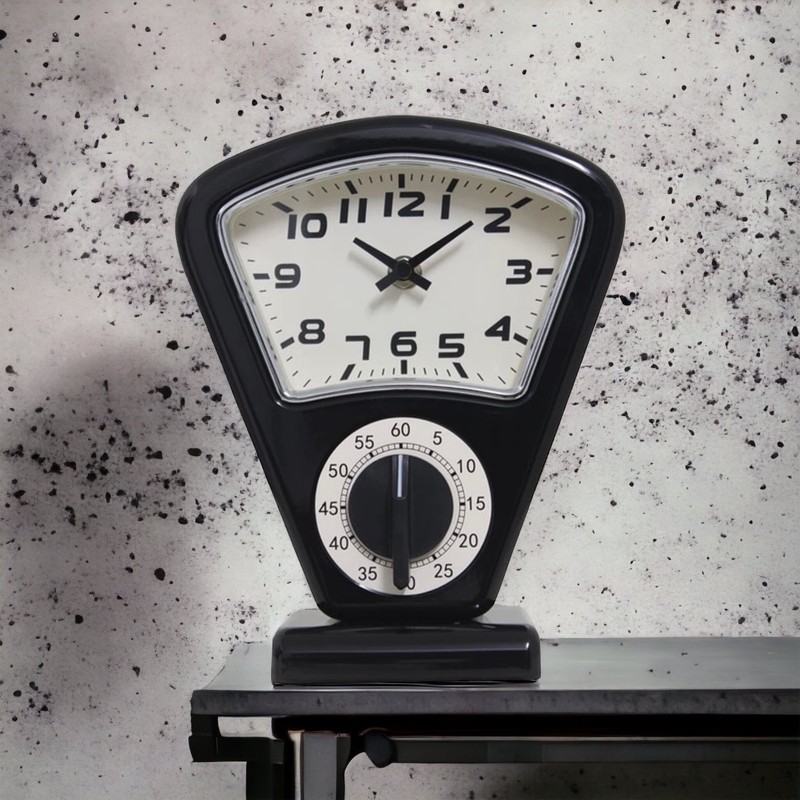 Relógio de mesa vintage Sam Black