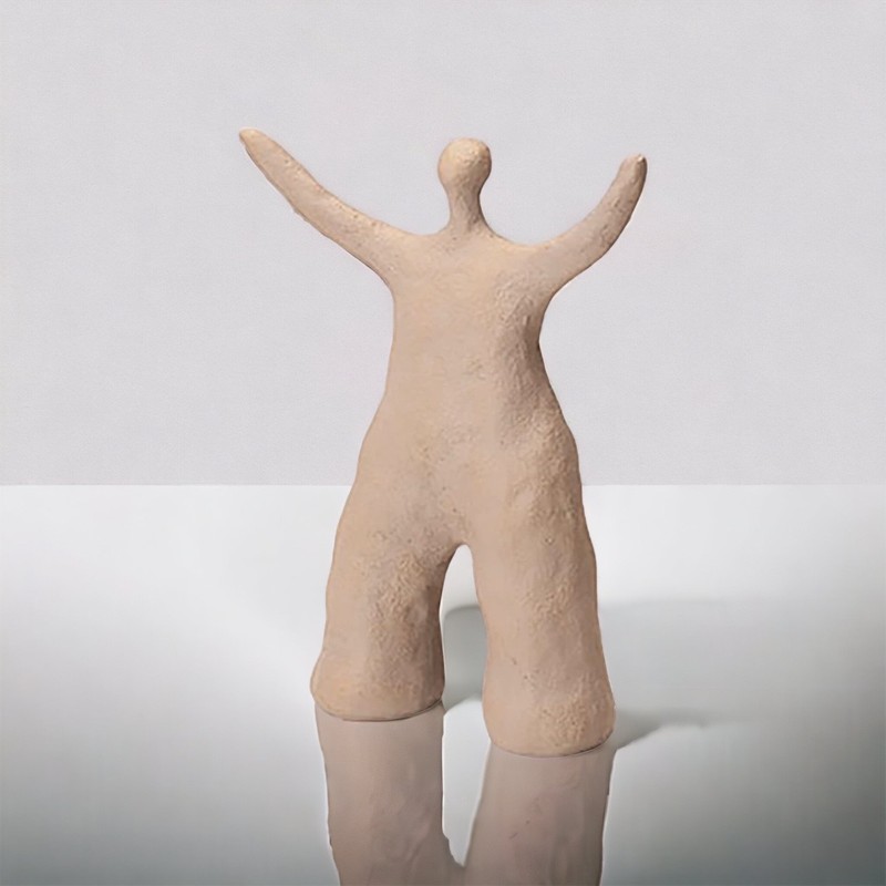 Escultura figura humana - médio