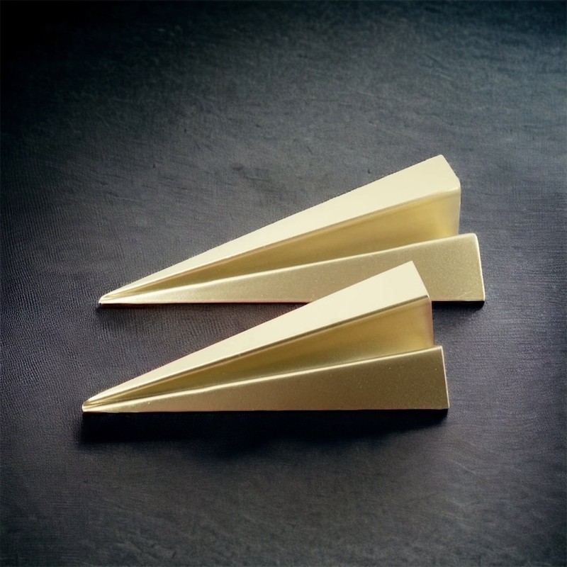 Escultura avião em metal - pequeno