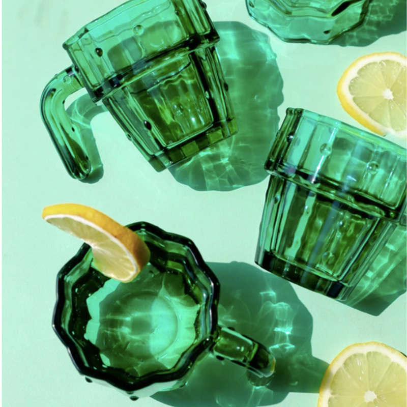 Conjunto de copos Cactus - 4 peças (verde)