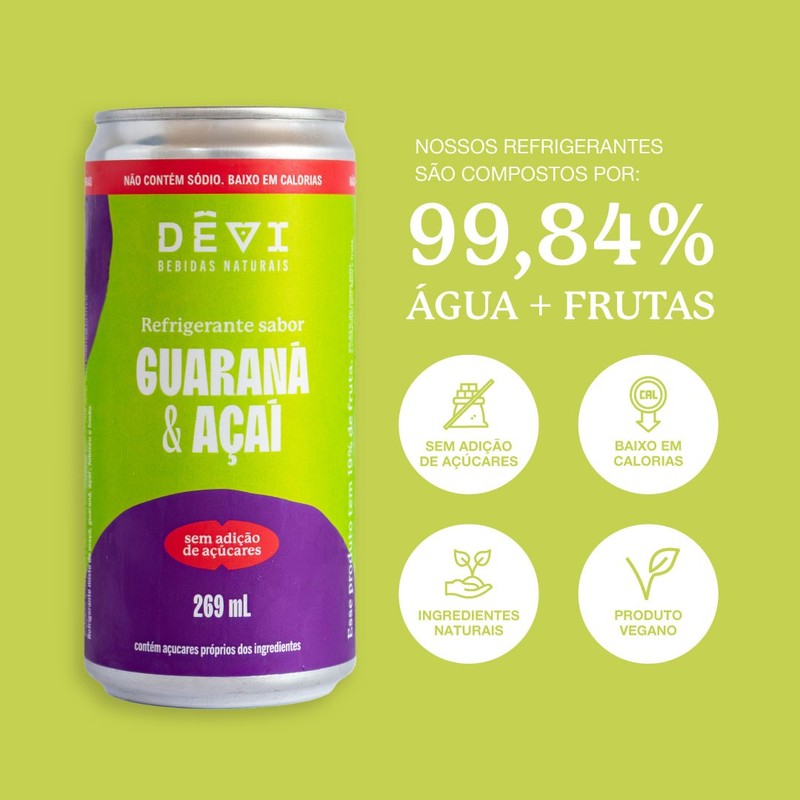 DÊVI Refrigerante Guaraná e Açaí