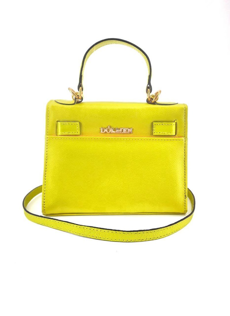 BOLSA RAISSA MINI TOTE TIRACOLO COURO CITRUS