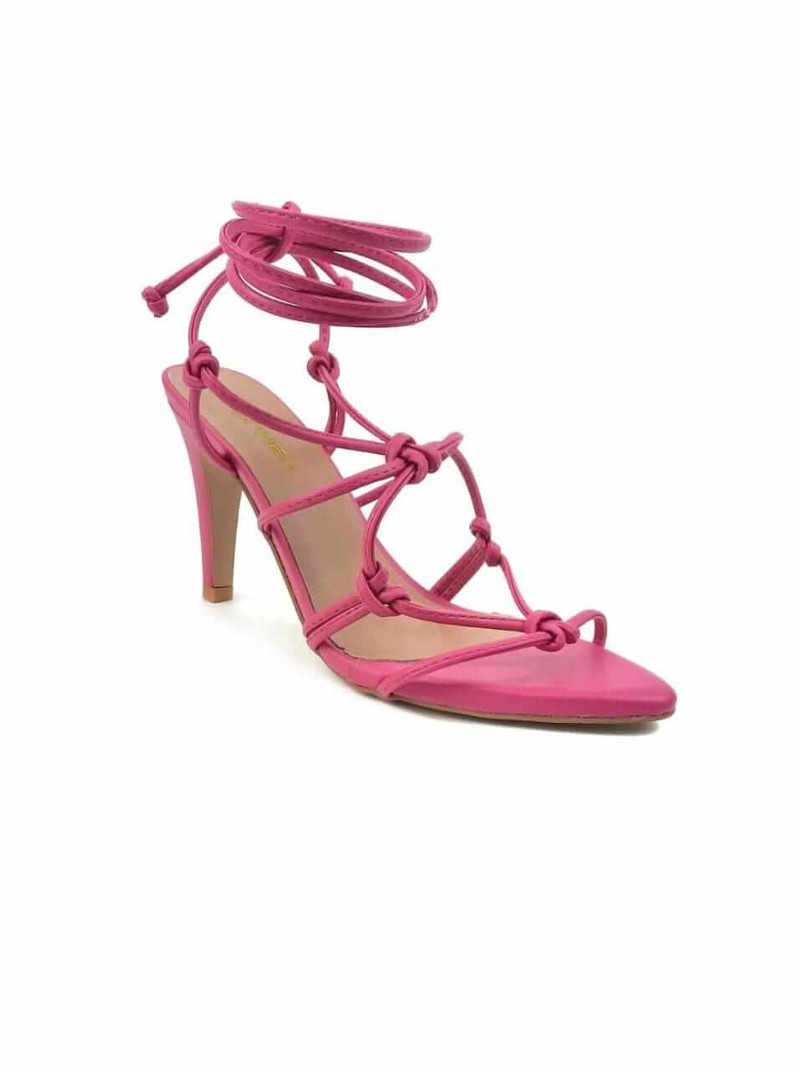 SANDALIA SALTO MEDIO PINK