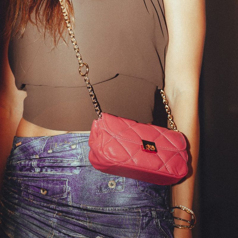 BOLSA DUDA TIRACOLO COURO OFF WHITE