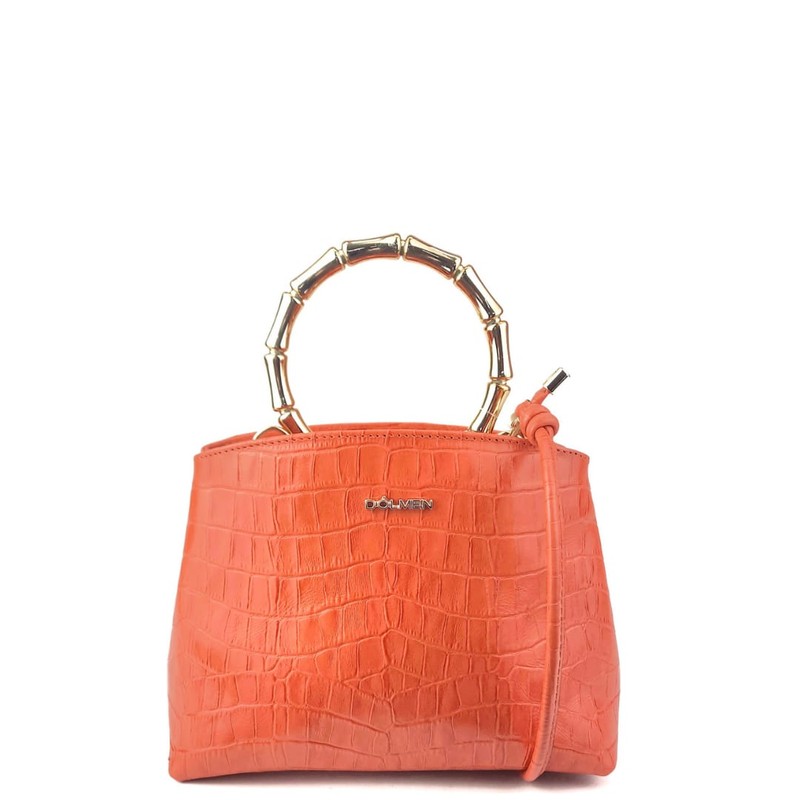 BOLSA BETINA TOTE COURO LARANJA