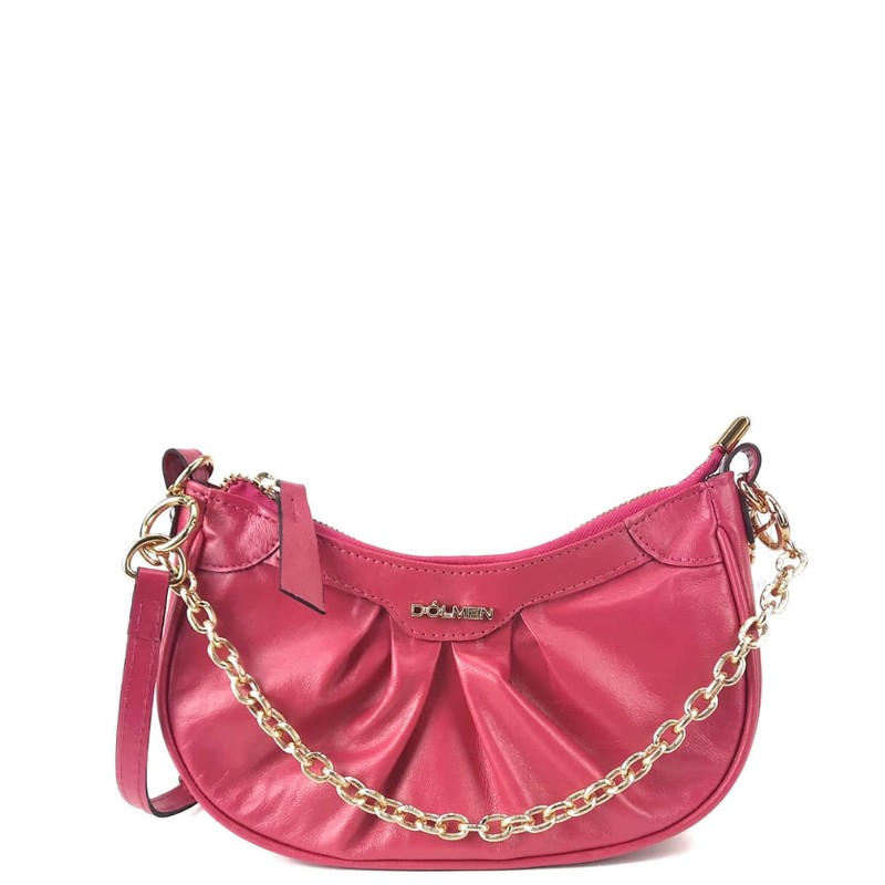 BOLSA CAMILA TIRACOLO COURO PINK