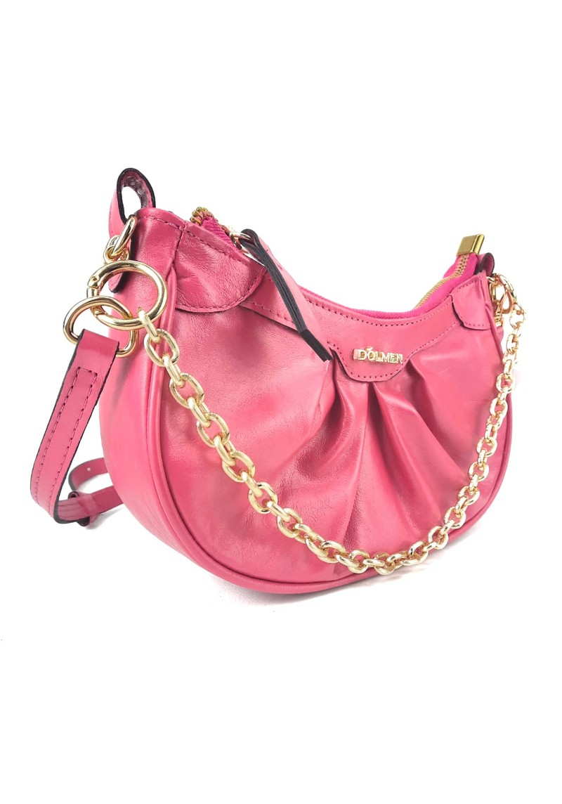 BOLSA CAMILA TIRACOLO COURO PINK