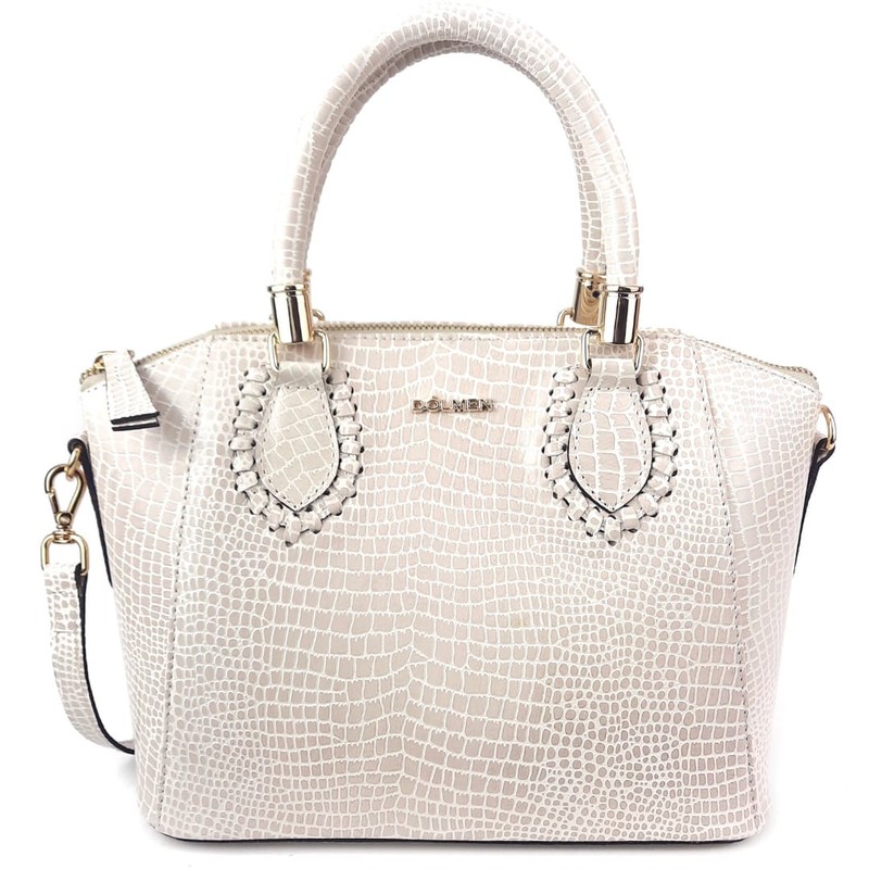 BOLSA ANGELA G TOTE COURO OFF WHITE.