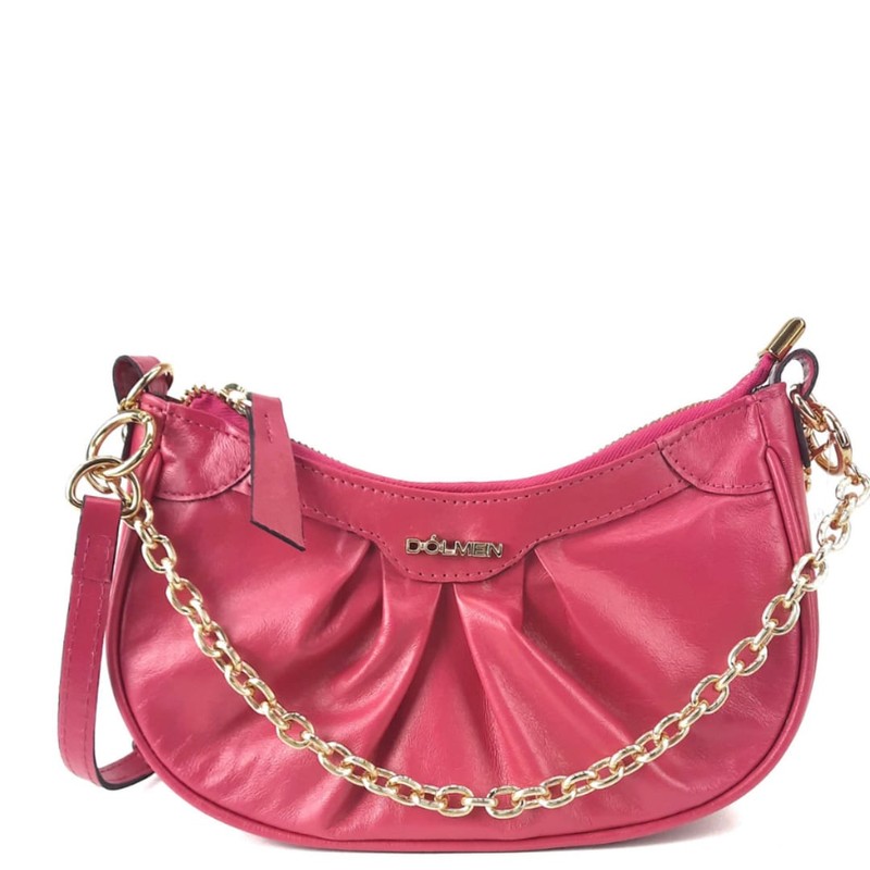 BOLSA CAMILA TIRACOLO COURO PINK