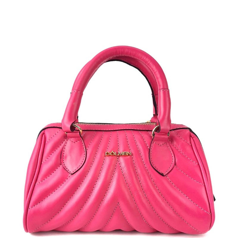 xBOLSA LEA TIRACOLO COURO ROSA SHOCK