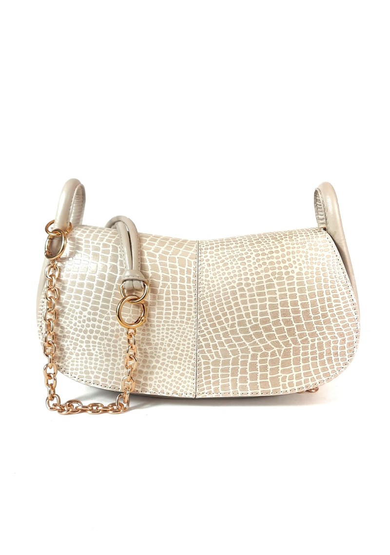 BOLSA CELINA TIRACOLO COURO OFF WHITE.