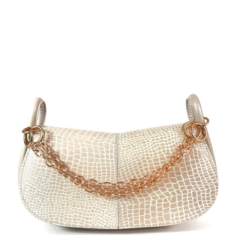 BOLSA CELINA TIRACOLO COURO OFF WHITE.