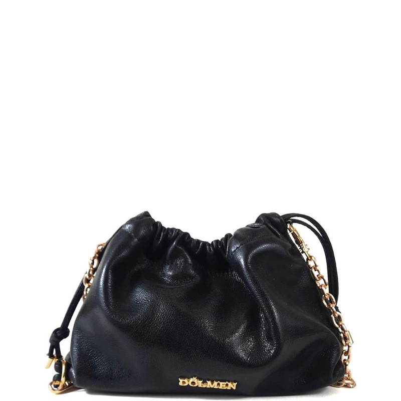 BOLSA KISY CLUTCH COURO PRETO