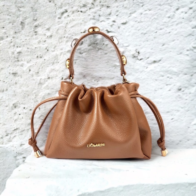 MINI BAG CAROLINA COURO MEL