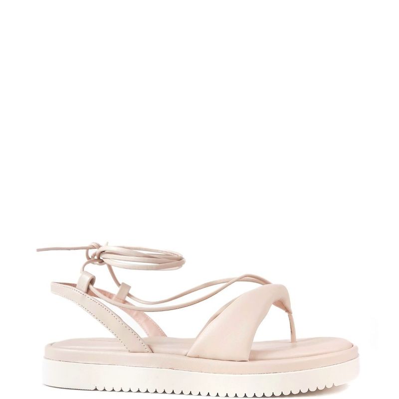 SANDALIA FLATFORM NUDE