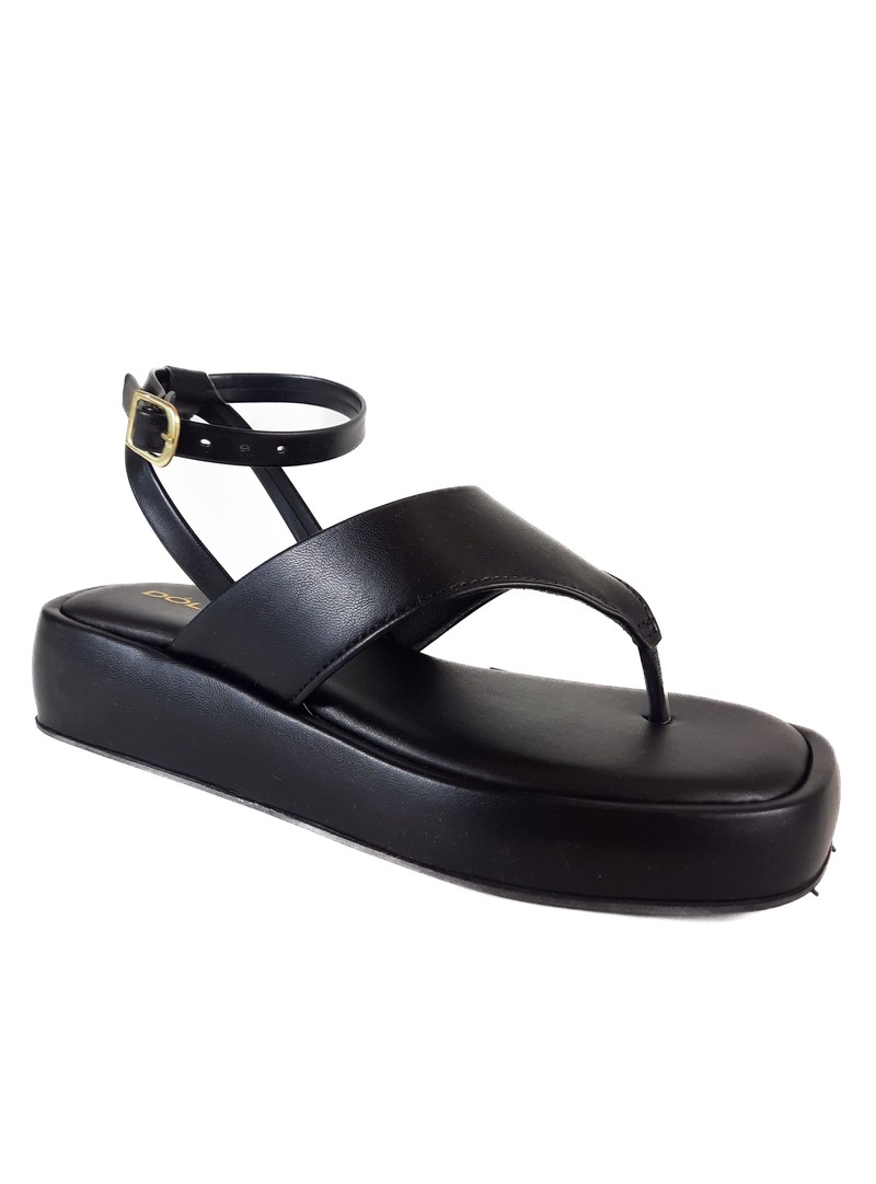 SANDALIA FLATFORM PRETO