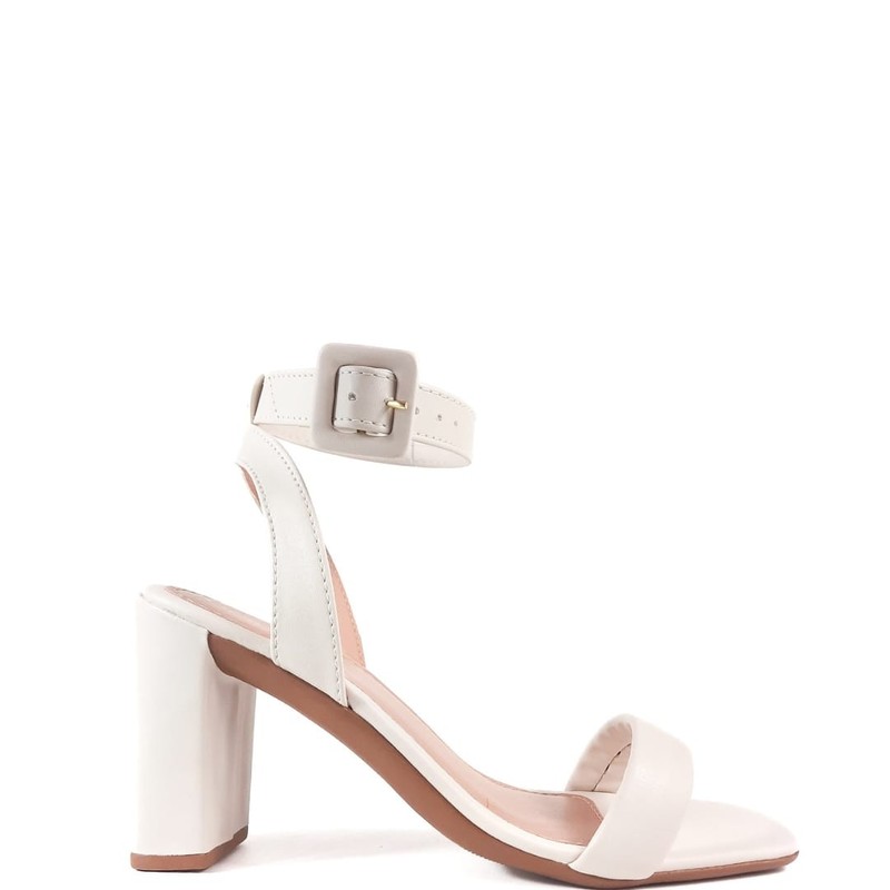 SANDALIA SALTO ALTO OFF WHITE