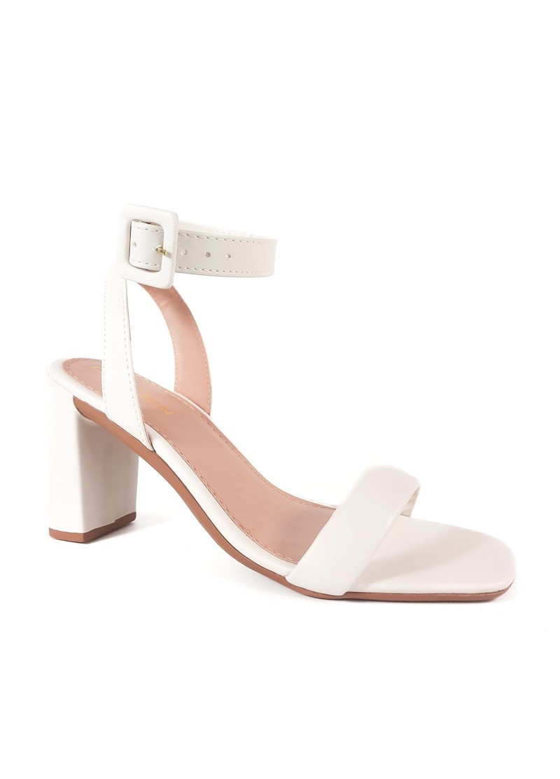 SANDALIA SALTO ALTO OFF WHITE