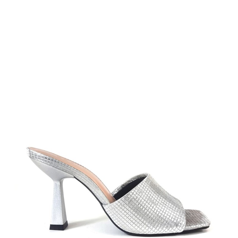 SANDALIA MULE PRATA