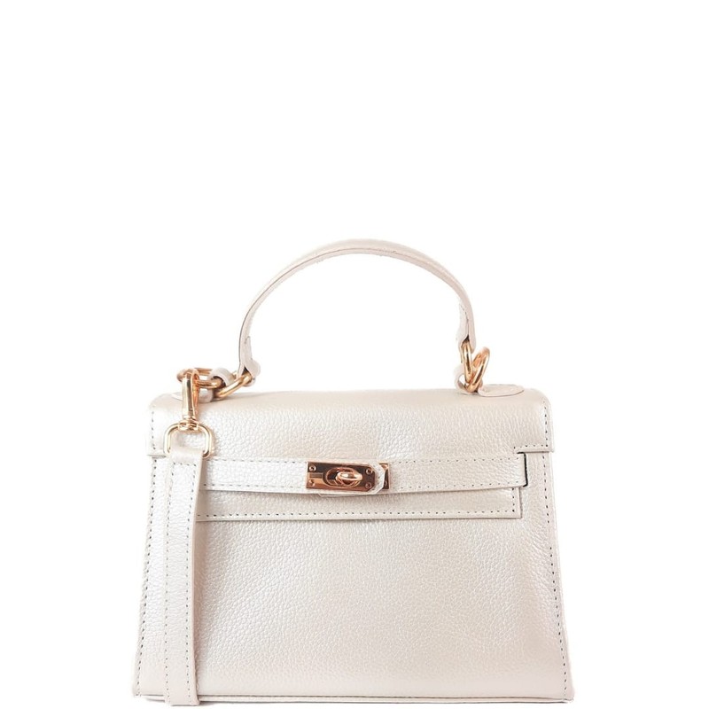 xBOLSA RAISSA COURO TOTE TIRACOLO OFF WHITE