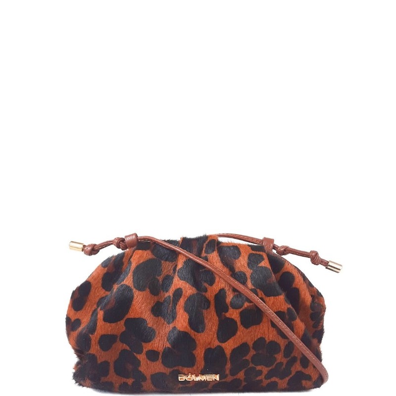 xBOLSA BRUNA CLUTCH COURO PINHAO