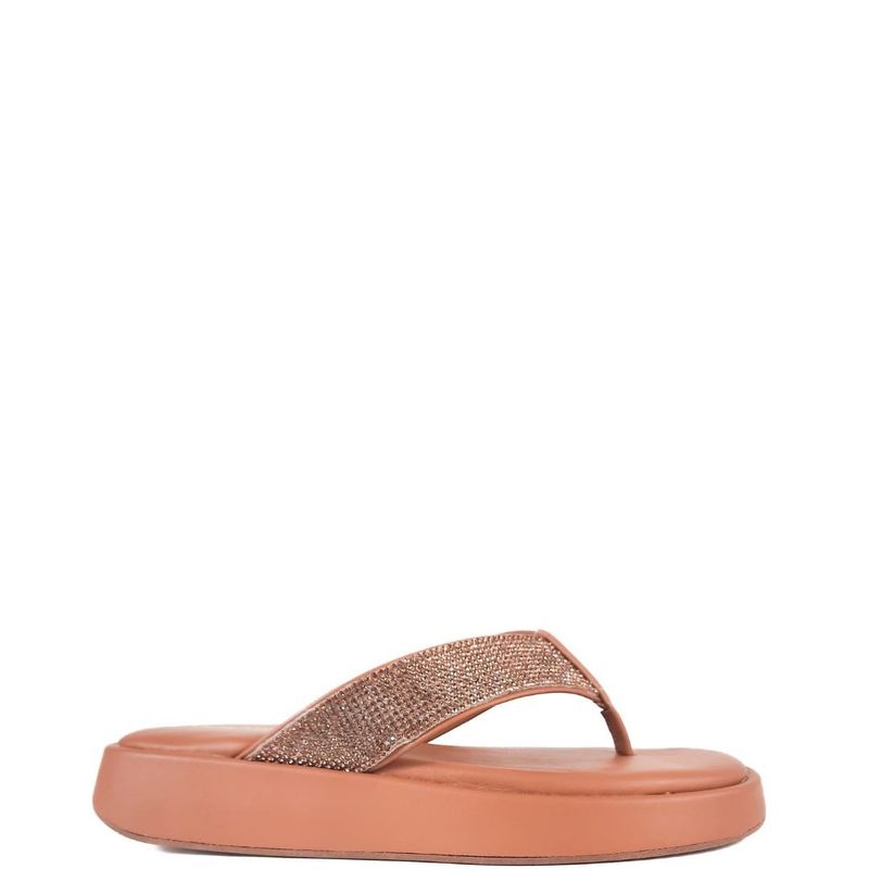 SANDALIA FLATFORM CAPUCCINO