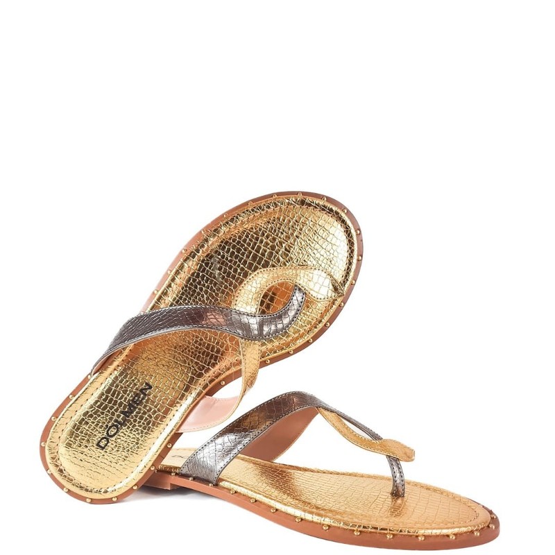 RASTEIRA FLAT SERPENTE OURO