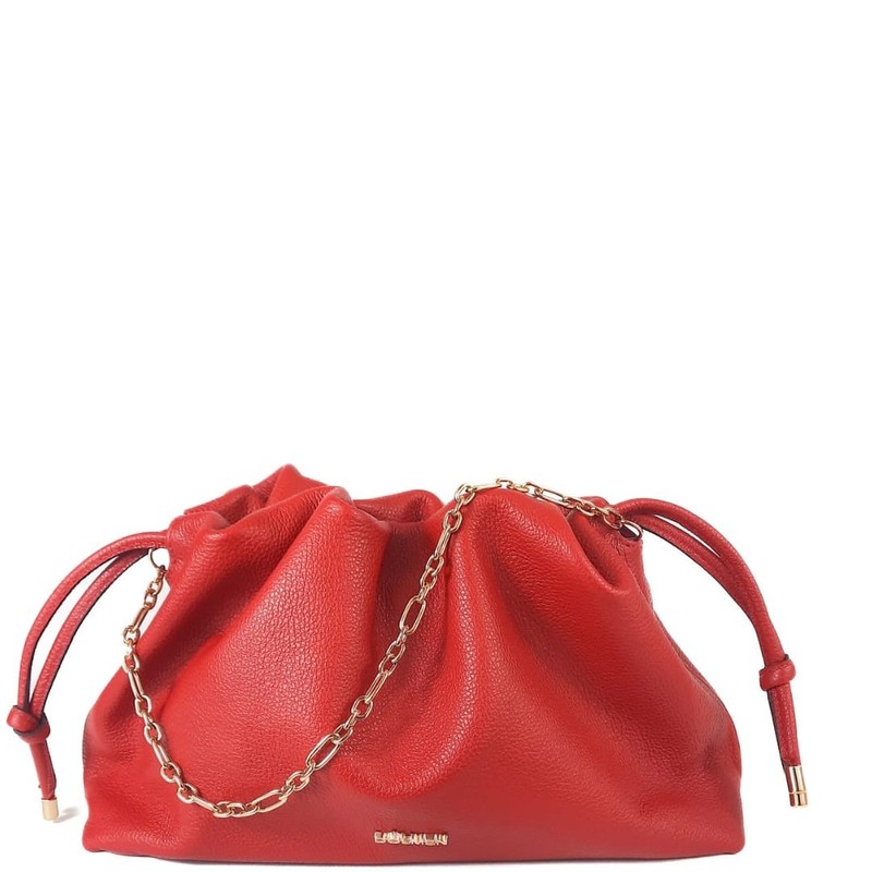 xBOLSA RENATA CLUTCH COURO VERMELHO