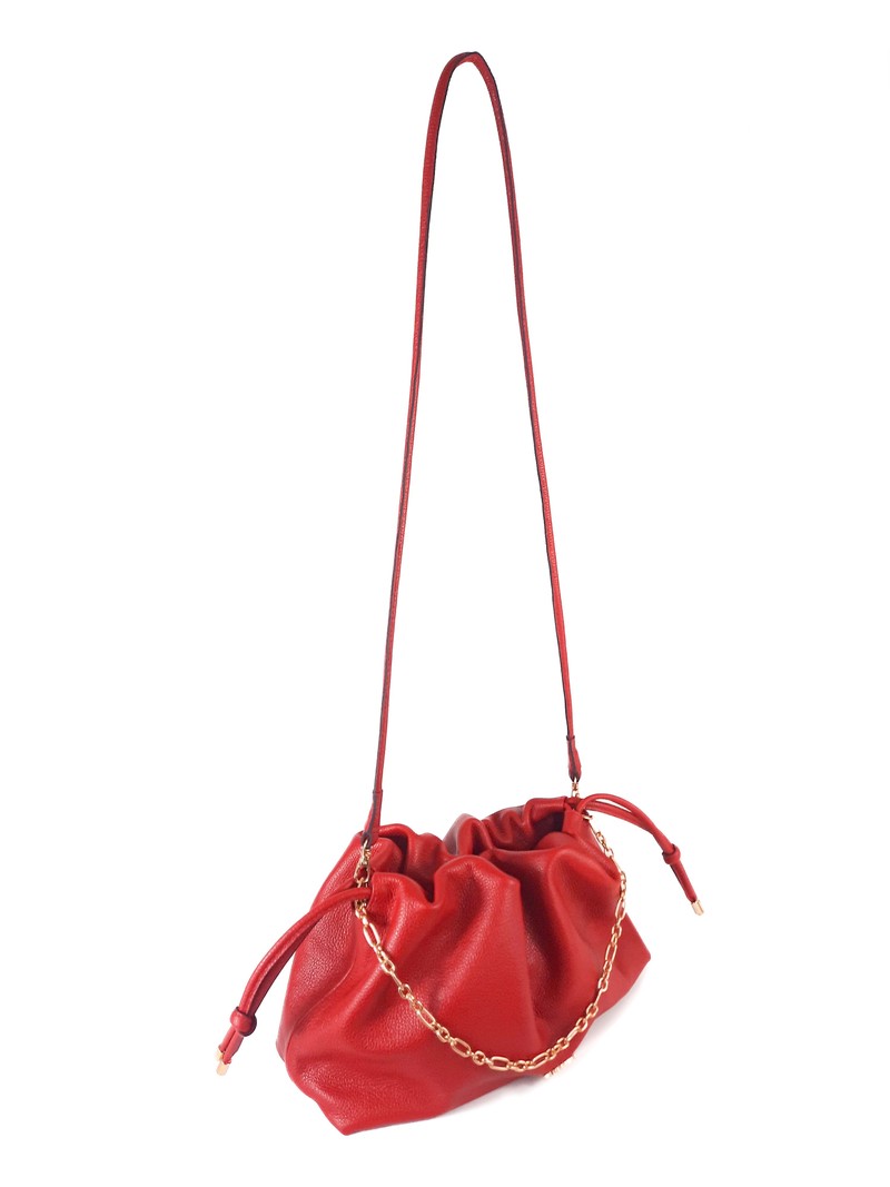 xBOLSA RENATA CLUTCH COURO VERMELHO