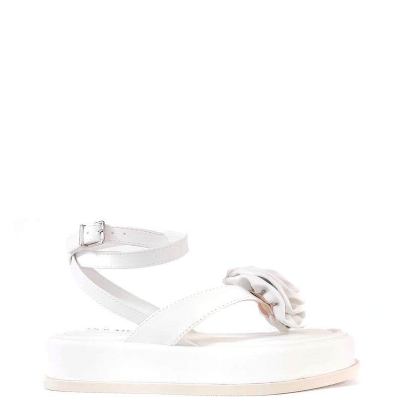 SANDALIA FLATFORM BRANCA