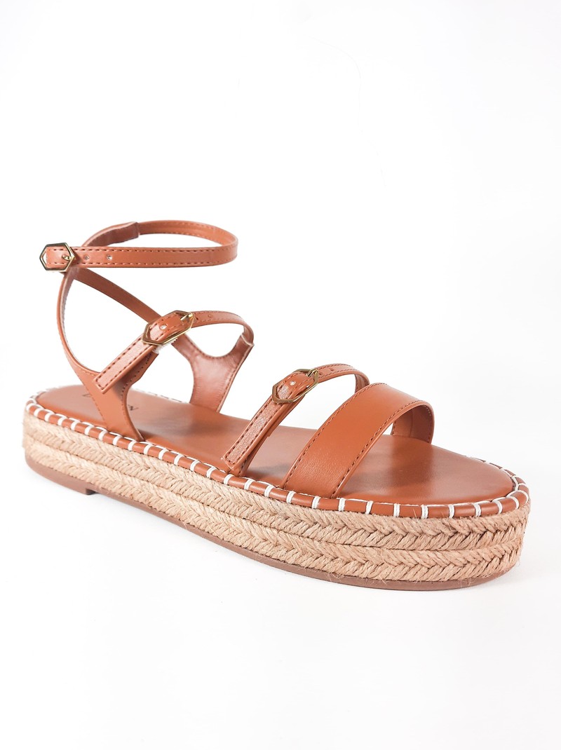 SANDALIA FLATFORM AMBAR