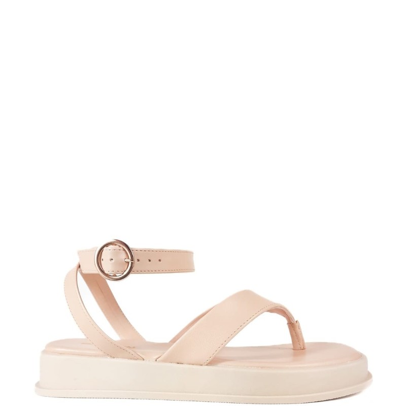 SANDALIA FLATFORM NUDE