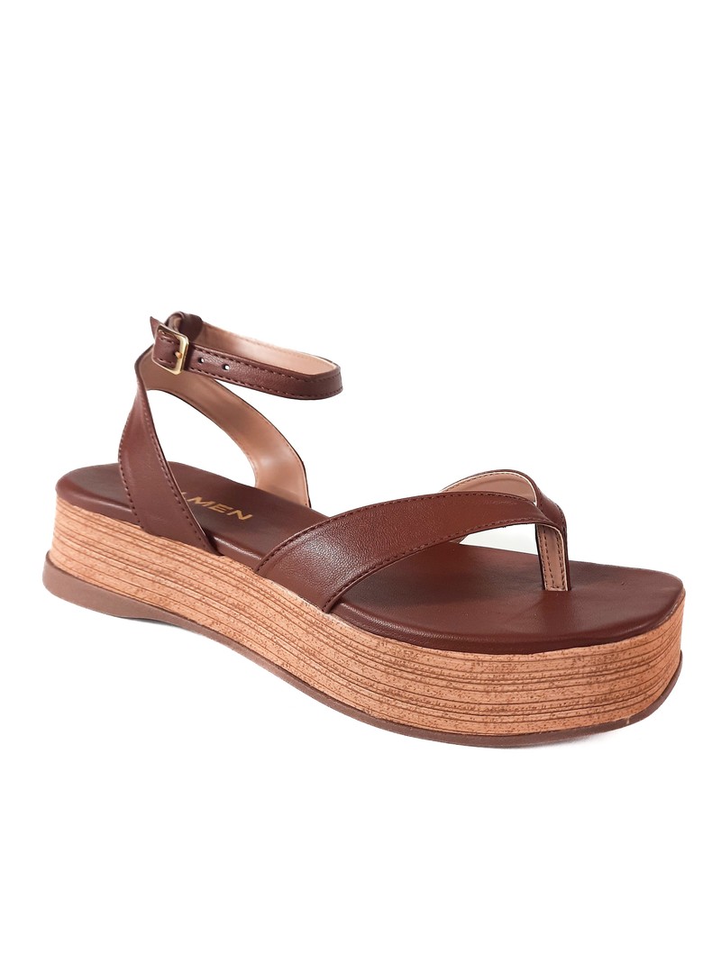 SANDALIA FLATFORM CHOCOLATE