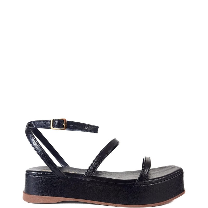 SANDALIA FLATFORM PRETO