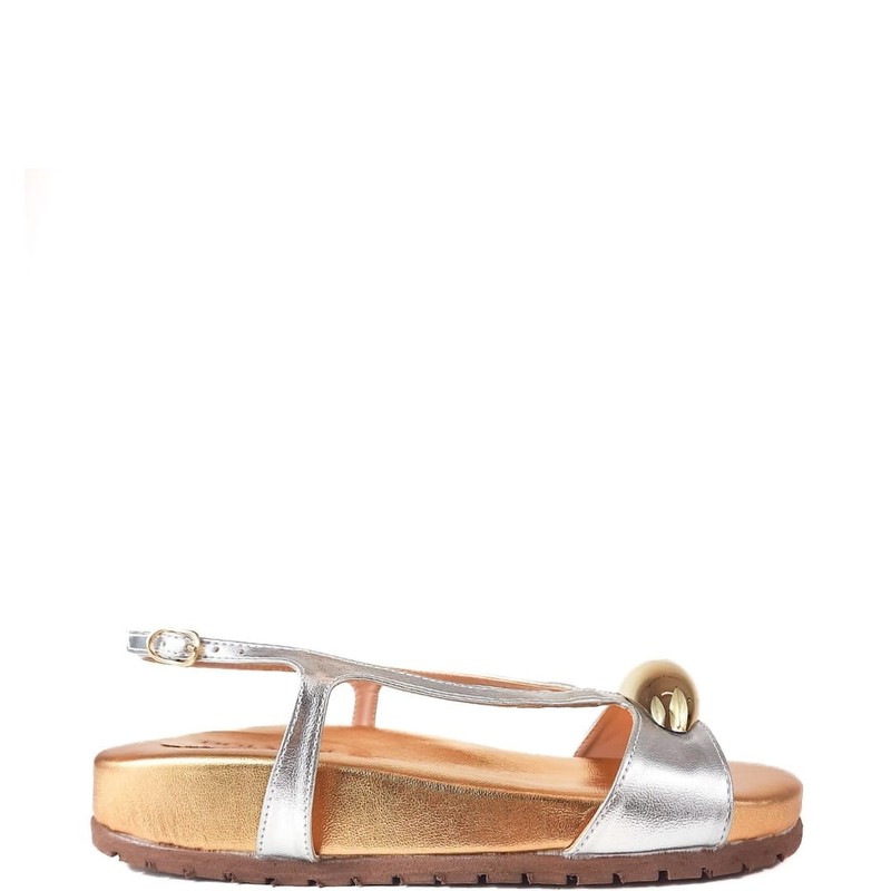 SANDALIA FLATFORM OURO