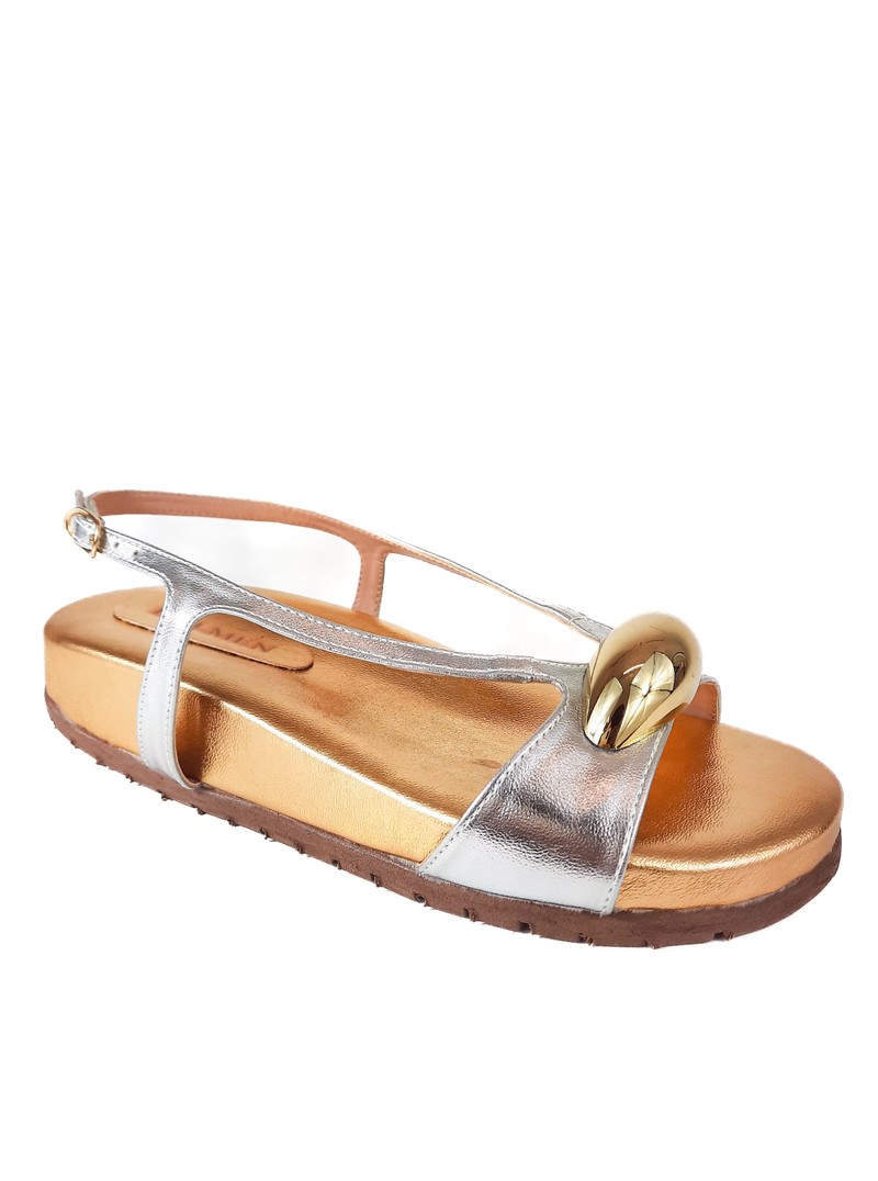 SANDALIA FLATFORM OURO