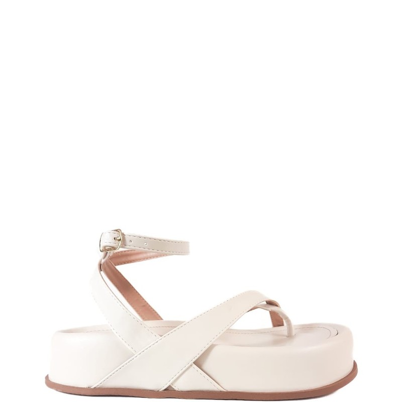 SANDALIA FLATFORM OFF WHITE