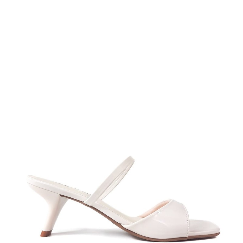 SANDALIA SALTO BAIXO OFF WHITE