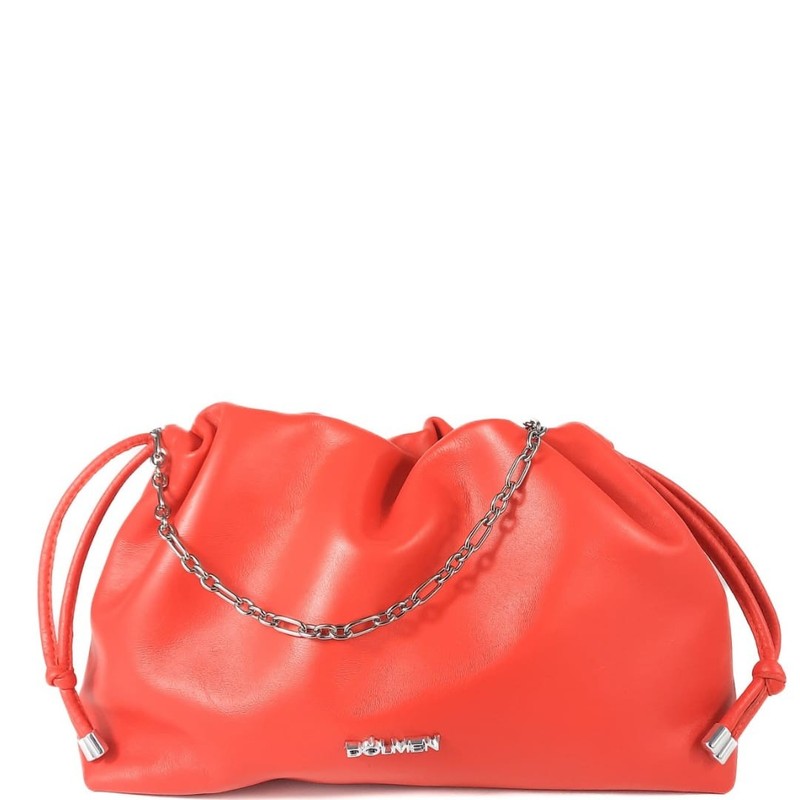 BOLSA RENATA CLUTCH COURO CORAL