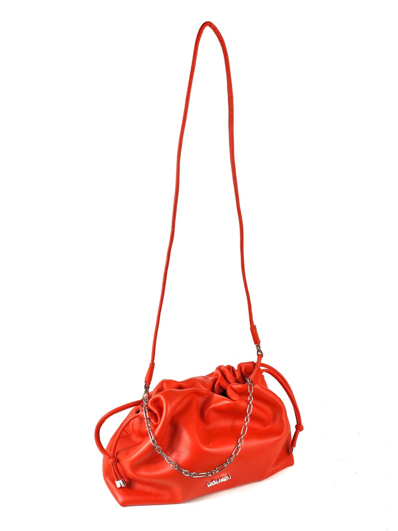 BOLSA RENATA CLUTCH COURO CORAL